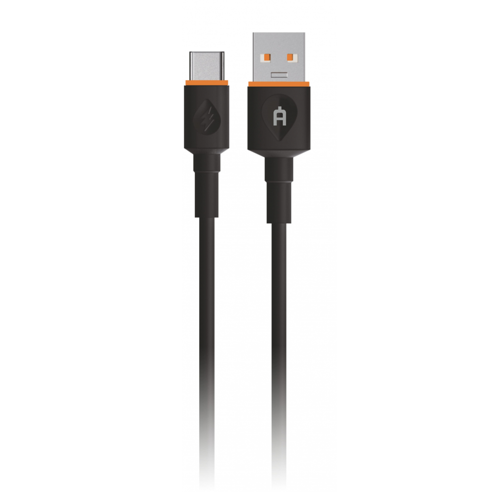 Кабель USB 2.0(Am)-USB 2.0 Type-C(m), быстрая зарядка, 3A 1м, черный Alteracs F01-AC (F01-AC Black)