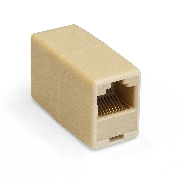 Адаптер-проходной RJ-45 Exegate CP45-C5, белый