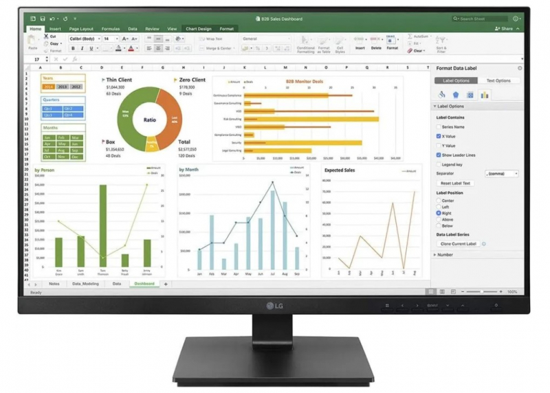 

Монитор 27" LG UltraWide 27BN55U-B IPS, 3840x2160 (16:9), 300кд/м2, 5мс, 178°/178°, HDMI, DisplayPort, черный (27BN55U-B.AEU), 27BN55U-B