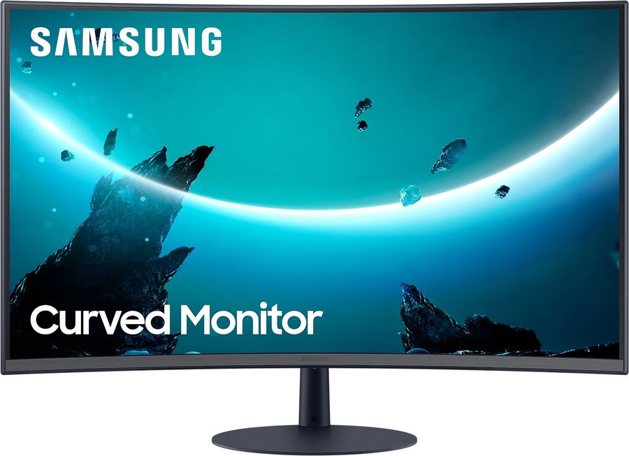 

Монитор 27" Samsung Curved C27T550FDR VA, изогнутый, 1920x1080 (16:9), 250кд/м2, 4мс, 178°/178°, FreeSync, VGA, HDMI, DisplayPort, черный (LC27T550FDRXEN), C27T550FDR