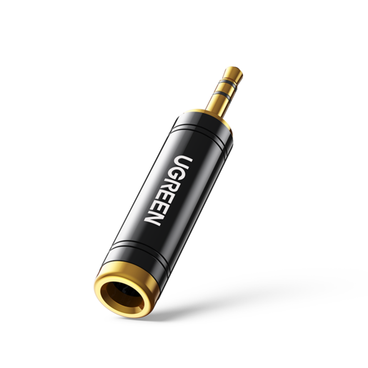 

Переходник (адаптер) Jack 3.5mm(M)-Jack 6.35mm(F), черный UGREEN AV168 (60711), AV168
