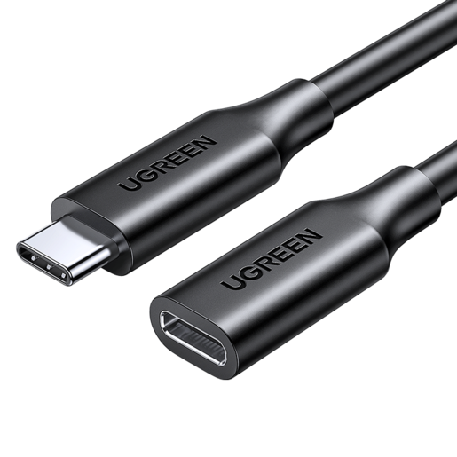 

Кабель-удлинитель USB Type-C-USB Type-C, быстрая зарядка, 5A 1м, черный UGREEN US353 (10387), US353