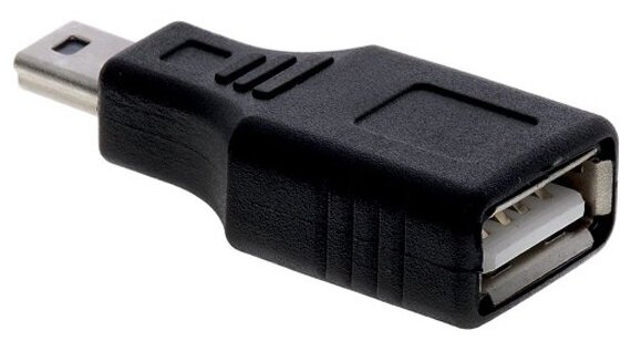 

Переходник (адаптер) USB 2.0(Af)-Mini USB 2.0(Bm), черный Greenconnect (GC-UAF2M5)