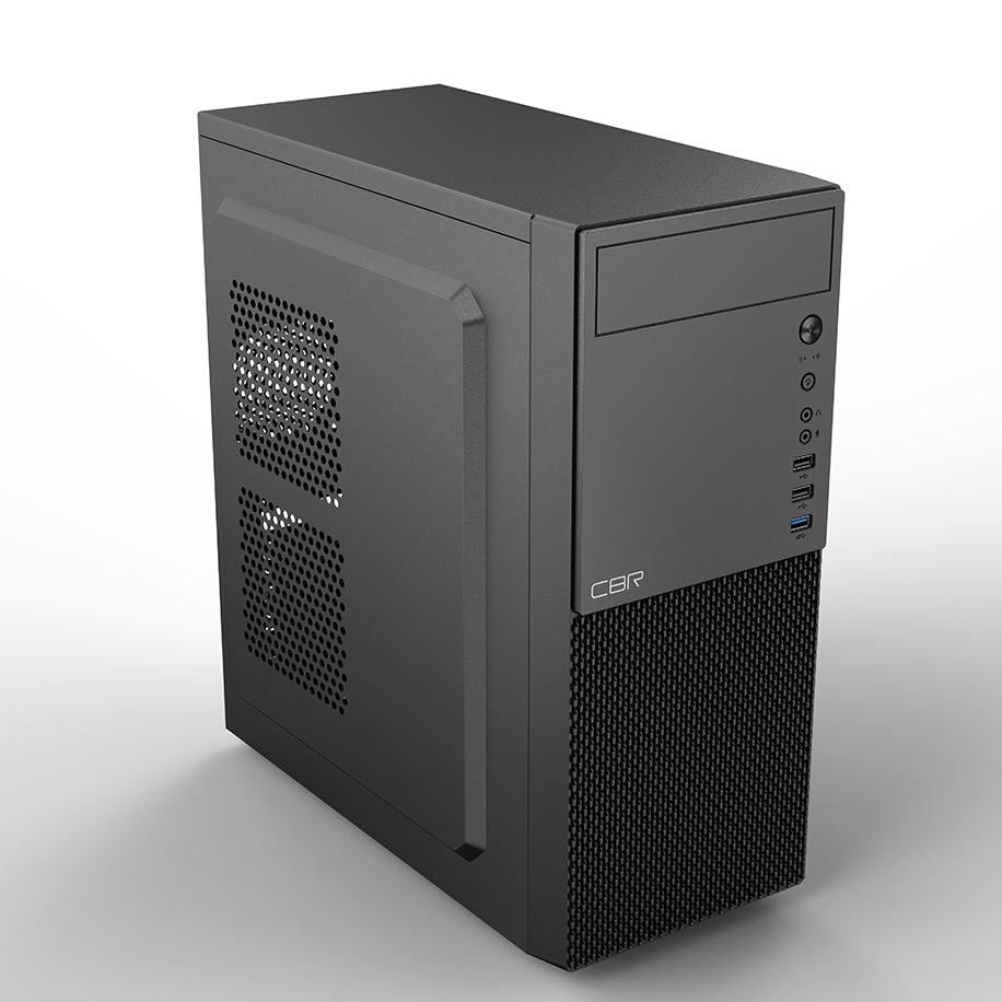 Корпус CBR E188, ATX, Midi-Tower, USB 3.0, черный, без БП (PCC-ATX-E188-WPSU)