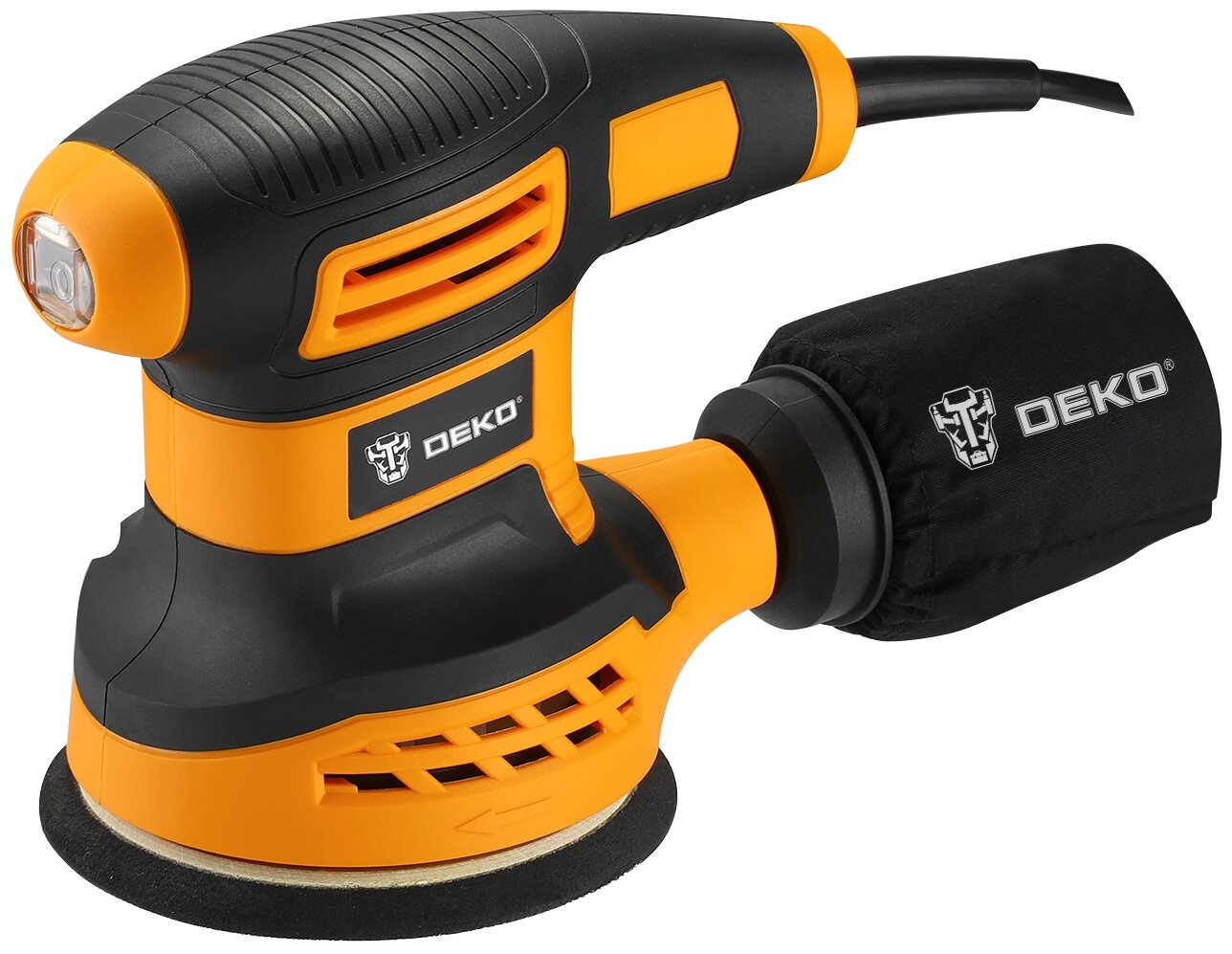 Эксцентриковая шлифовальная машина Deko DKG350, 350 Вт, 12.5 см