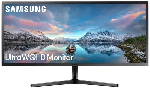 

Монитор 34" Samsung LS34J550WQMXUE VA, 3440x1440 (21:9), 300кд/м2, 4 мс, 178°/178°, FreeSync, HDMI, DisplayPort, темно-серый/синий (LS34J550WQMXUE) нужен переходник питания!, LS34J550WQMXUE