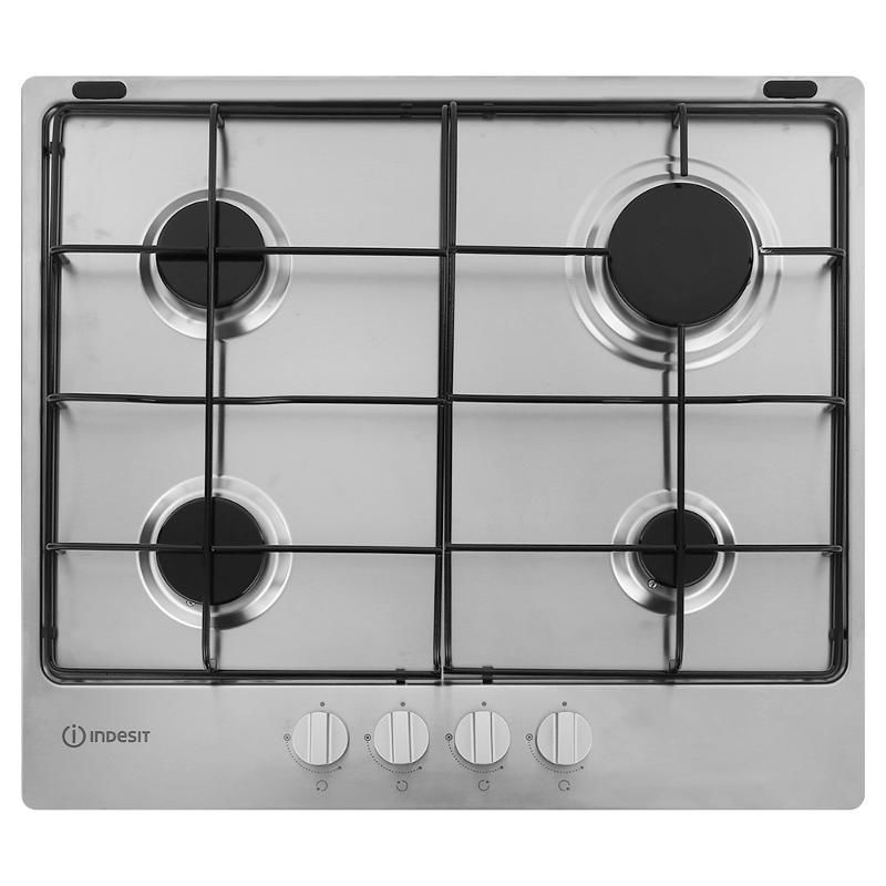 

Газовая варочная панель INDESIT THP 642 IX/I 4 конфорки, нержавеющая сталь (407845), THP 642 IX/I