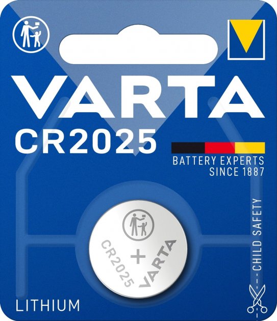 Батарейка Varta Professional Electronics, CR2025, 3V, 1 шт