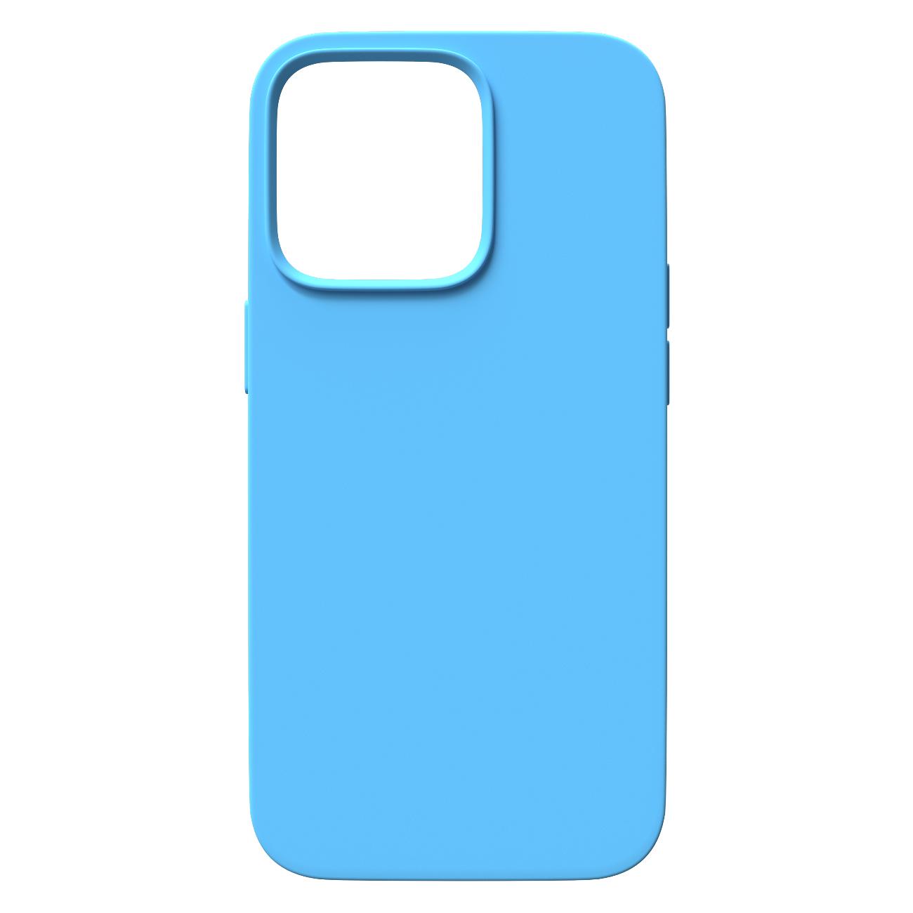 Чехол-накладка Red Line для смартфона Apple iPhone 14 Pro, силикон, микрофибра, Blue Jay (УТ000032567) - фото 1