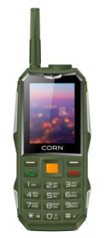 

Мобильный телефон Corn Power K, 2.4" 320x240 TFT, MediaTek MT6261, 32Mb RAM, 32Mb, 1xCam, 2-Sim, 5200mAh, micro-USB, зеленый (CRN-POWER-K-KH), Power K