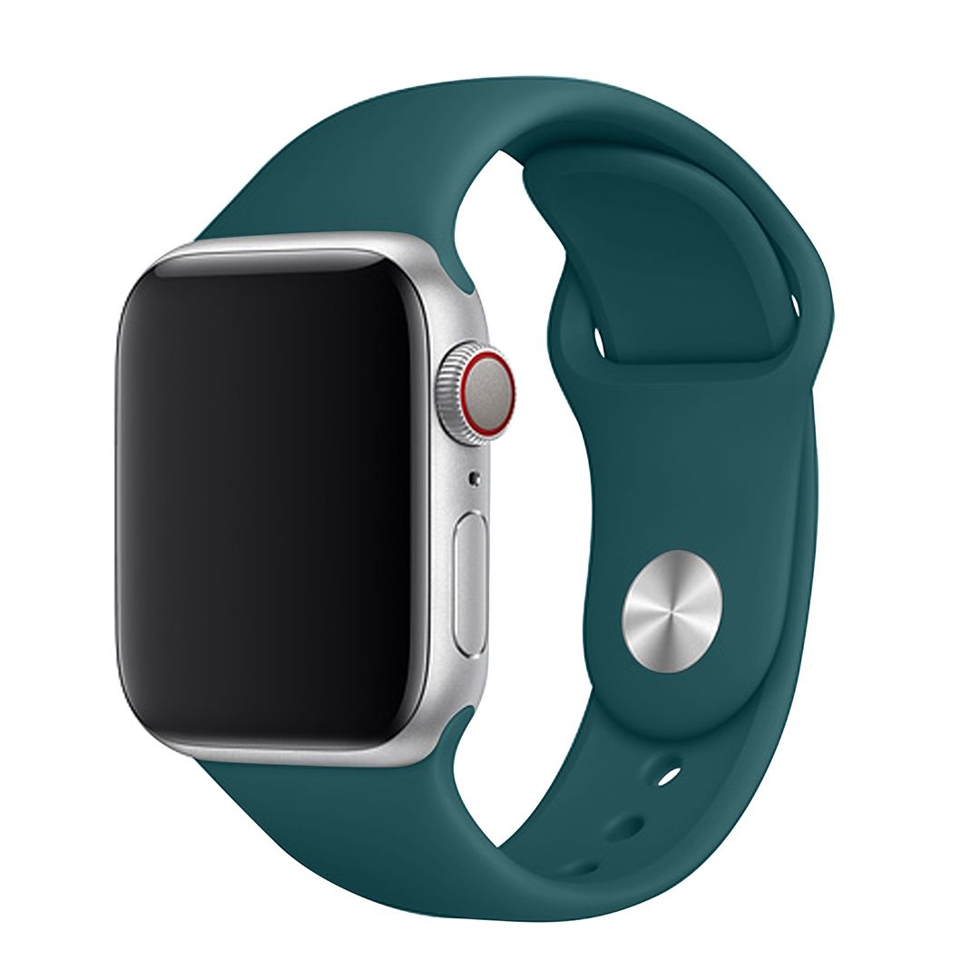 

Ремешок TFN для Apple Watch, 42-44 мм, силикон, темно-зеленый (TFN-WA-AWSB44C17), AW