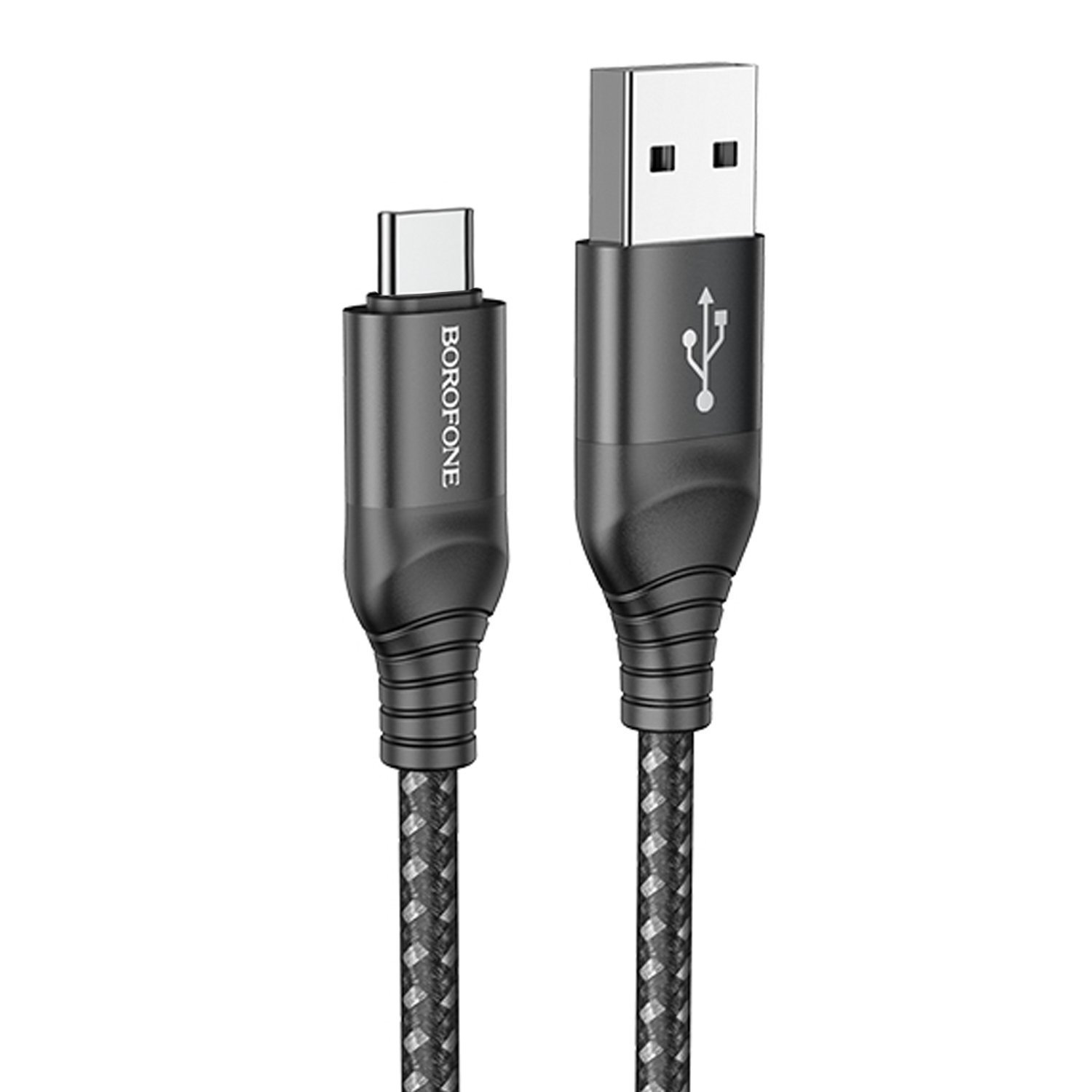 

Кабель USB-USB Type-C, 3A 1м, черный Borofone Delightful BX56 (6931474750969), BX56