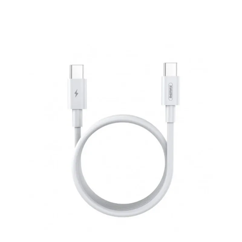 

Кабель USB 3.0 Type-C(m)-USB 3.0 Type-C(m), быстрая зарядка, 5A 1м, белый Remax Marlik RC-175c (6972174150017), RC-175c