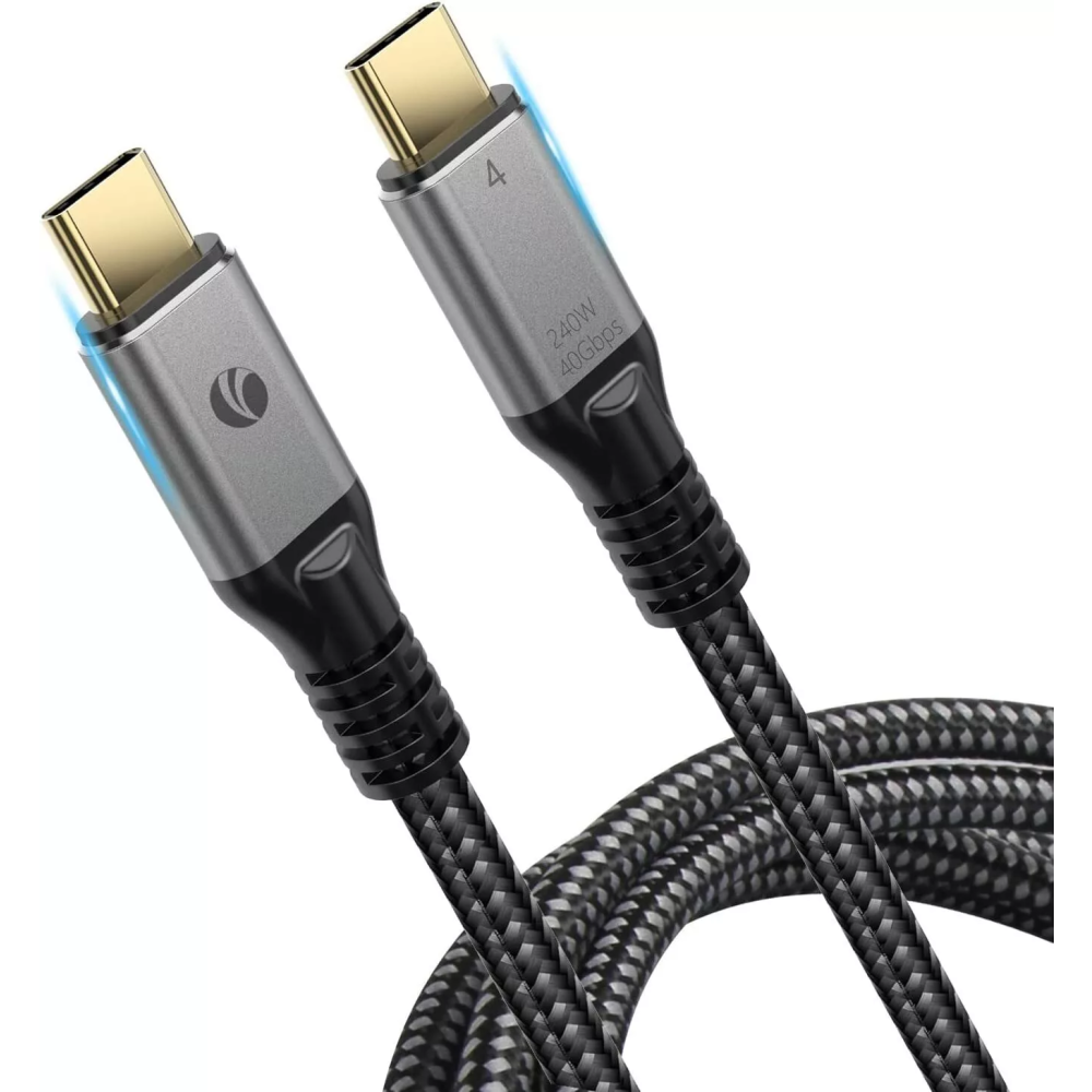 Кабель USB Type-C-USB Type-C, 1.2 м, черный VCOM