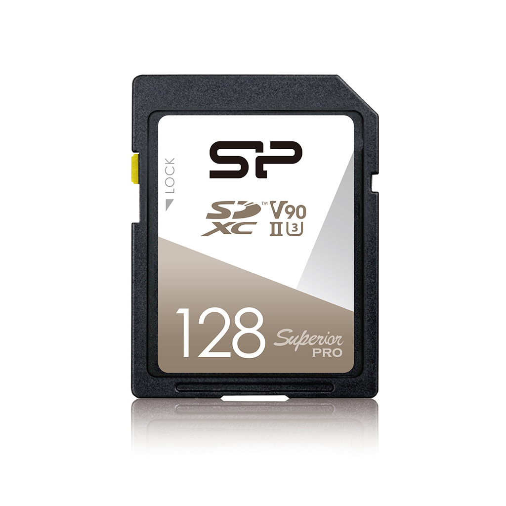 Карта памяти 128Gb SDXC Silicon Power Superior Pro Class 10 UHS-II U3 V90 (SP128GBSDXJA2V10)