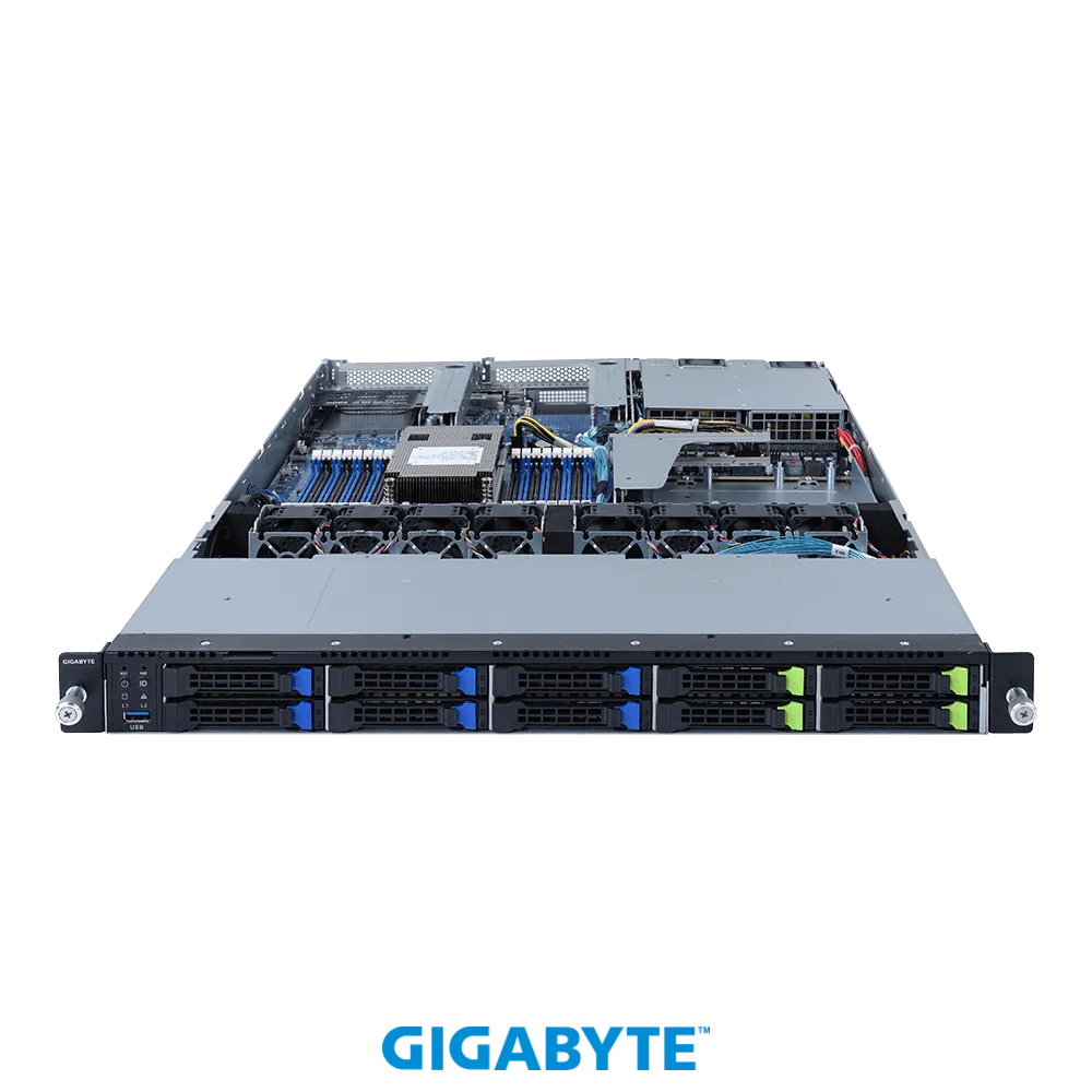 

Серверная платформа Gigabyte R162-ZA1, 1xSocket SP3, 16xDDR4, 10x2.5 HDD HS, 1xM.2-PCI-E, 2x1 Гбит/c, IPMI, Redundant 2x800 Вт, 1U (R162-ZA1), R162-ZA1