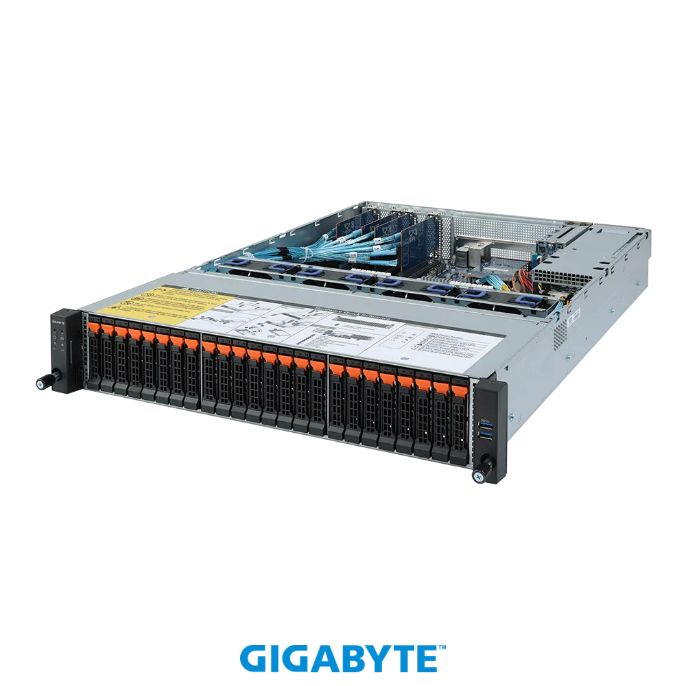 

Серверная платформа Gigabyte R272-Z32, 1xSocket SP3, 16xDDR4, 26x2.5 HDD HS, 2xM.2-PCI-E, 2x1 Гбит/c, IPMI, Redundant 2x1200 Вт, 2U (R272-Z32), R272-Z32