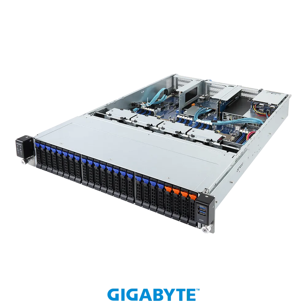 

Серверная платформа Gigabyte R281-N40, 2xSocket3647, 24xDDR4, 24x2.5 HDD HS + 2x2.5 HS, 2x1 Гбит/c, IPMI, Redundant 2x1200Вт, 2U (R281-N40), R281-N40