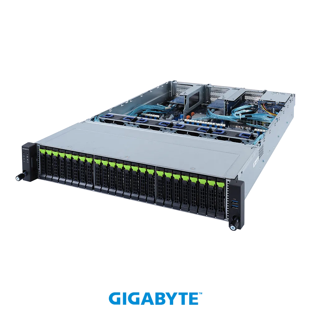 

Серверная платформа Gigabyte R282-NO0, 2xSocket4189, 32xDDR4, 24x2.5 HDD HS + 2x2.5 HS, 2x1 Гбит/c, IPMI, Redundant 2x1600 Вт, 2U (6NR282NO0MR-00), R282-NO0