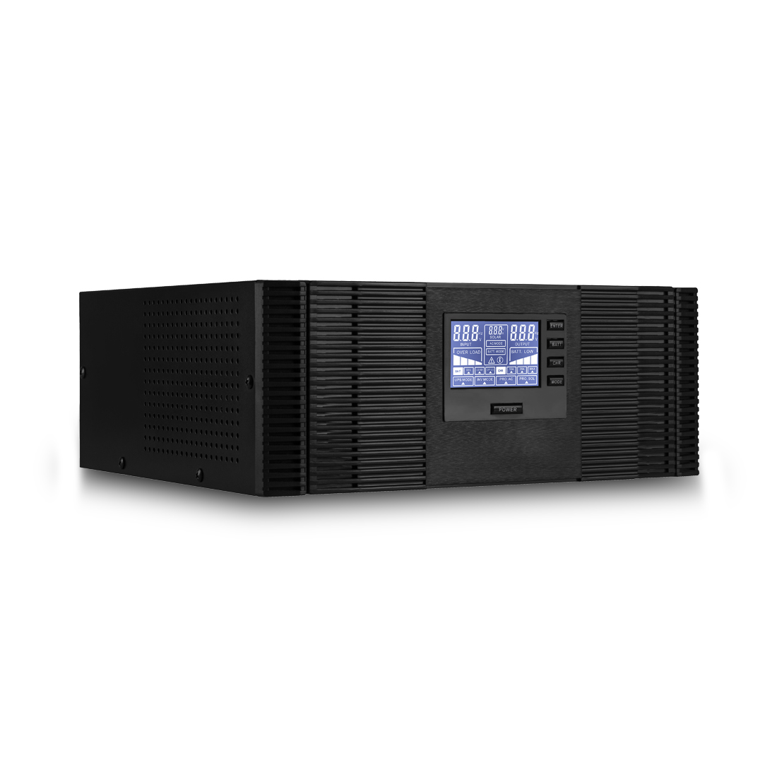 Инвертор SVC DI-800-F-LCD, 800 VA, 640 Вт, черный (DI-800-F-LCD) (без аккумуляторов)