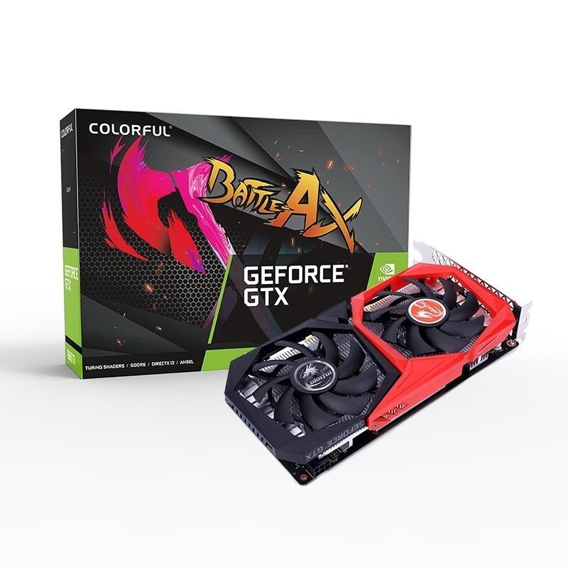 Видеокарта Colorful NVIDIA GeForce GTX 1650 NB 4GD6 V3-V , 4Gb DDR6, 128bit, PCI-E, DVI, HDMI, DP, Retail (GTX 1650 NB 4GD6 V3-V) - фото 1