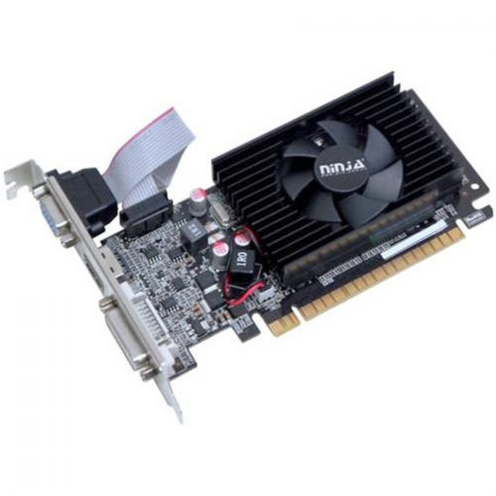Видеокарта Ninja NVIDIA Geforce GT 220 48SP, 1Gb DDR3, 128bit, PCI-E, DVI, HDMI, Retail (NK22NP013F)