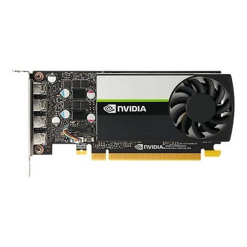 Видеокарта NVIDIA T1000, 4Gb DDR6, 128bit, PCI-E, 4miniDP, Retail (900-5G172-2250-000) - фото 1