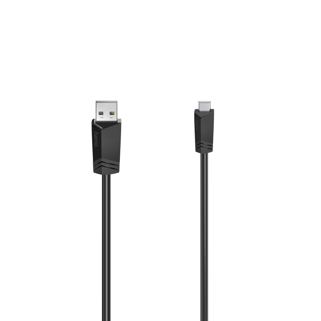 

Кабель USB 2.0(Am)-Mini USB 2.0(Bm), экранированный, 500мА 75см, черный Hama H-200605 (00200605), H-200605