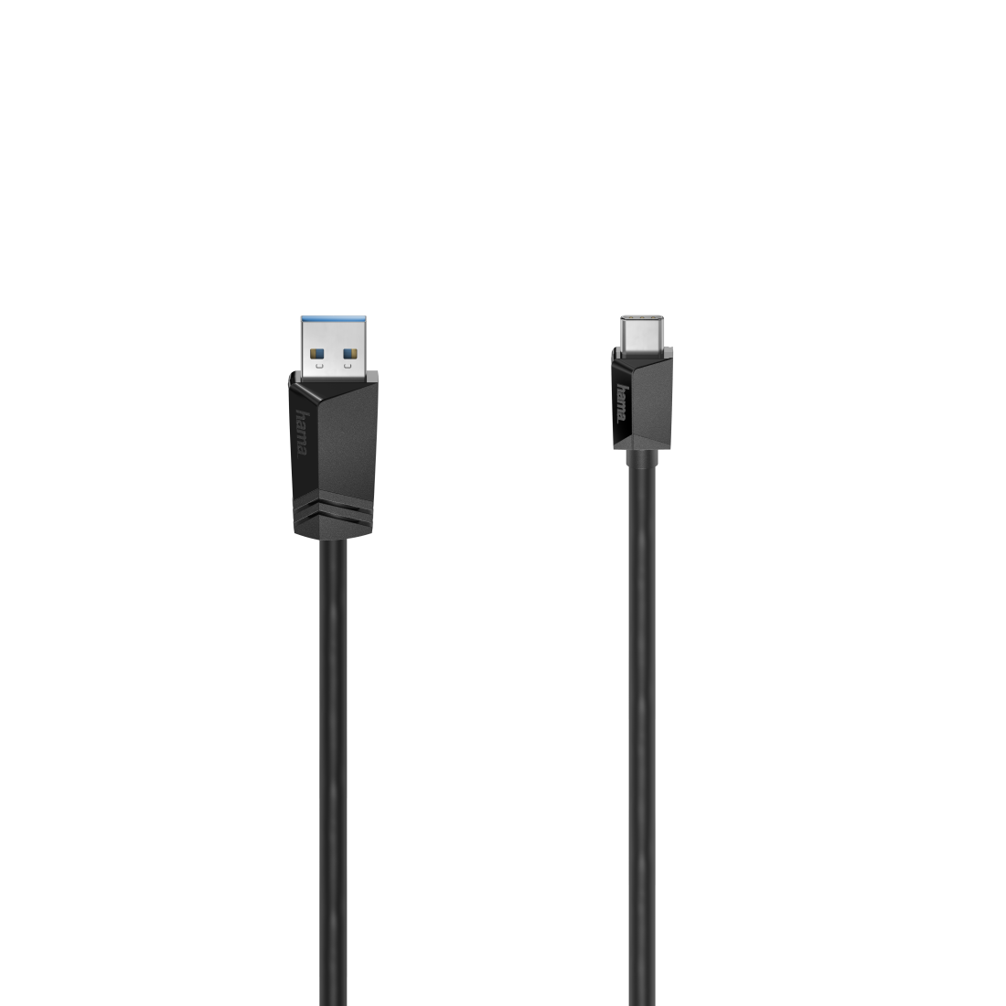 

Кабель USB-USB Type-C, экранированный, быстрая зарядка, 3A 1.5м, черный Hama H-200652 (00200652), H-200652