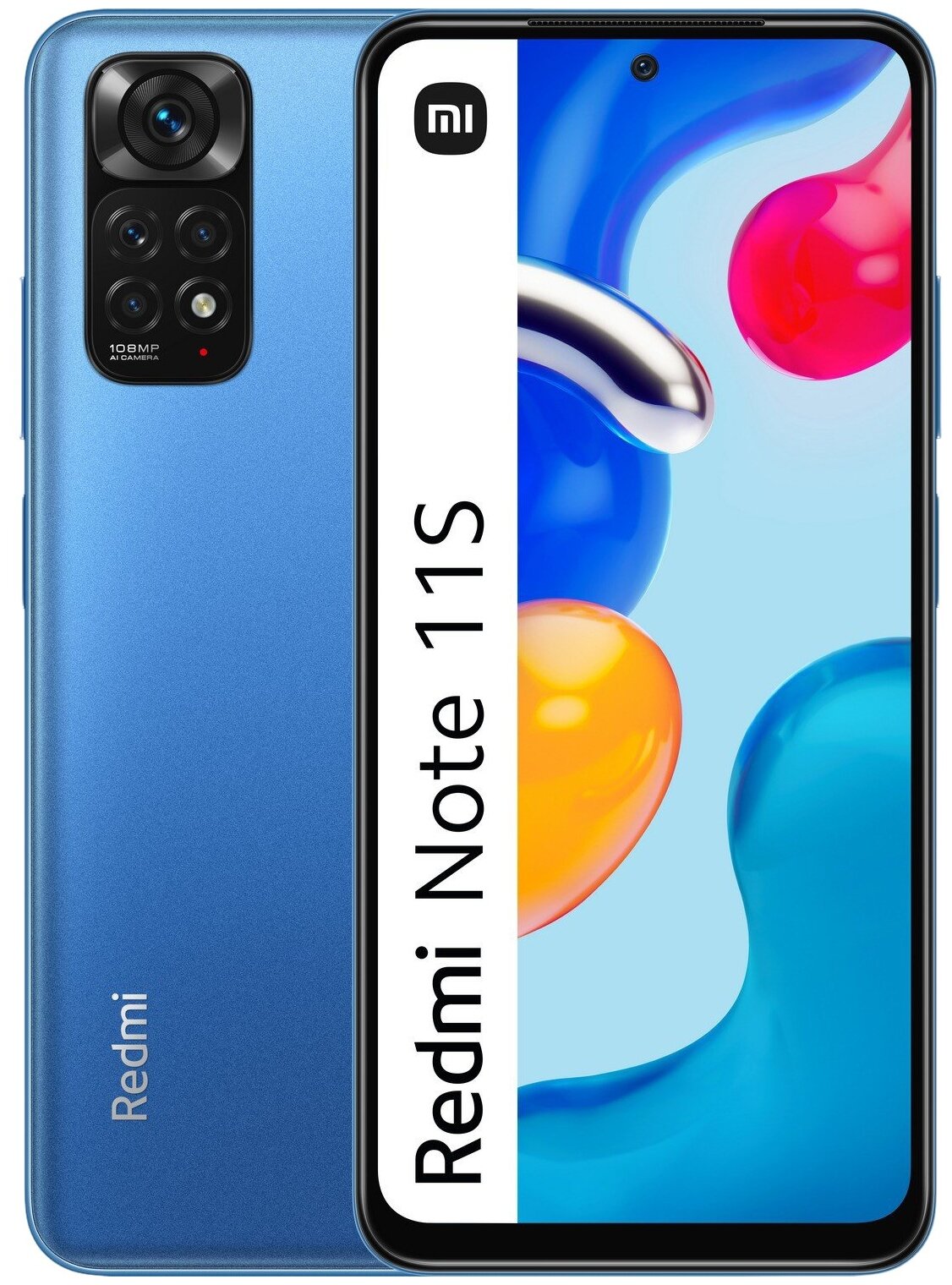 

Смартфон Xiaomi Redmi Note 11S, 6.43" 1080x2400 AMOLED, MediaTek Helio G96, 6Gb RAM, 128Gb, 3G/4G, NFC, Wi-Fi, BT, 4xCam, 2-Sim, 5000mAh, USB Type-C, Android 11, синий, Redmi Note 11S