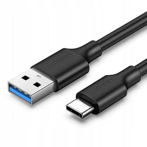 

Кабель USB-USB Type-C, экранированный, быстрая зарядка, 3A 1м, черный UGREEN US184 ( 20882 ), US184