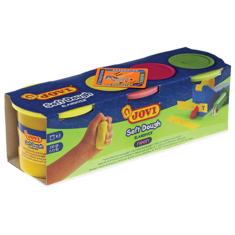 

Пластилин JOVI 3 цвета, 330 г, неоновый, Blandiver, 403F, 3 цвета, 330г (227549), 3 цвета, 330 г, неоновый, Blandiver, 403F