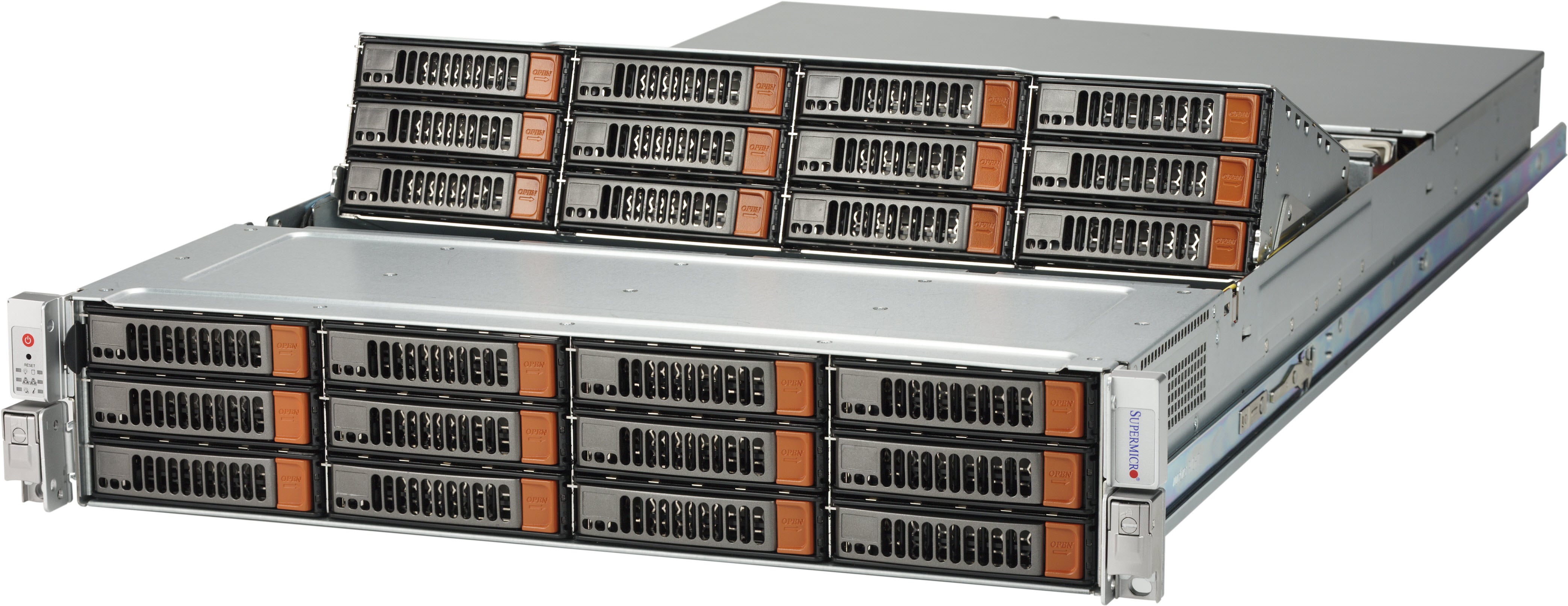 

Корпус Supermicro CSE-826SE1C-R1K02JBOD, Proprietary, 2U RM, 12x3.5 HS + 12x3.5 HS, Redundant 2x1000 Вт, черный/серебристый (CSE-826SE1C-R1K02JBOD), CSE-826SE1C-R1K02JBOD