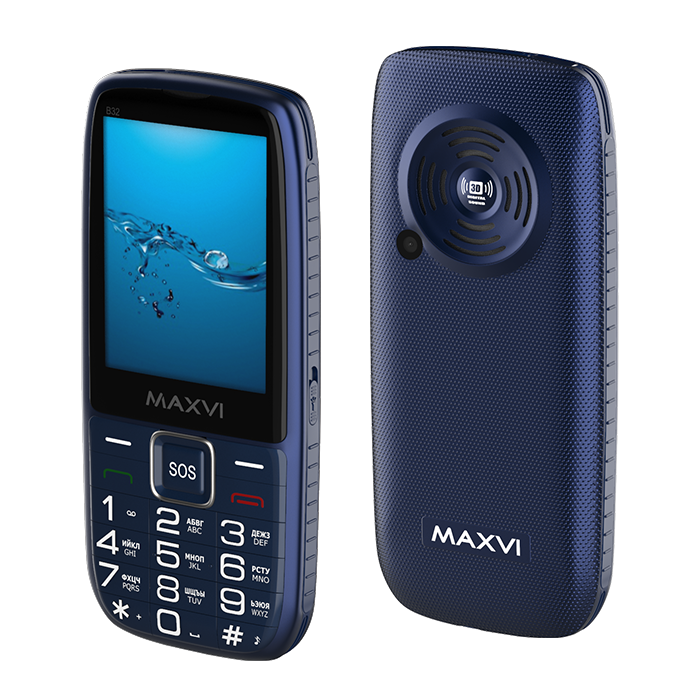 

Мобильный телефон MAXVI B32, 3.2" 320x240 TN, MediaTek MTK6261A, 32Mb RAM, 32Mb, BT, 1xCam, 2-Sim, 2000 мА⋅ч, micro-USB, синий, B32