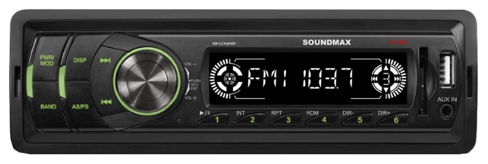 

Автомагнитола SoundMAX SM-CCR3050F, 1 DIN, черный, SM-CCR3050F