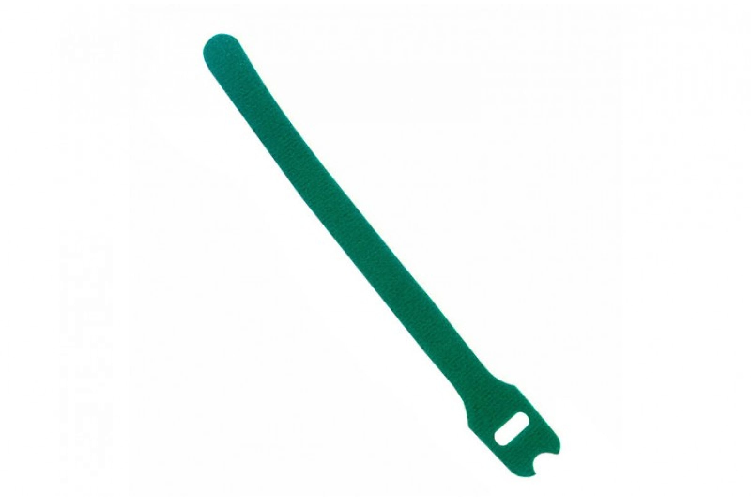 Стяжка-липучка Hyperline, 14мм x 13.5см, 1шт., зеленый (WAS-135-GN)