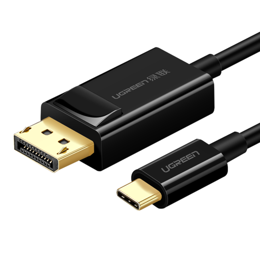 

Кабель-переходник (адаптер) USB 2.0 Type-C(M)-DisplayPort(20M) 4K, экранированный, 1.5 м, черный UGREEN MM139 (50994), MM139