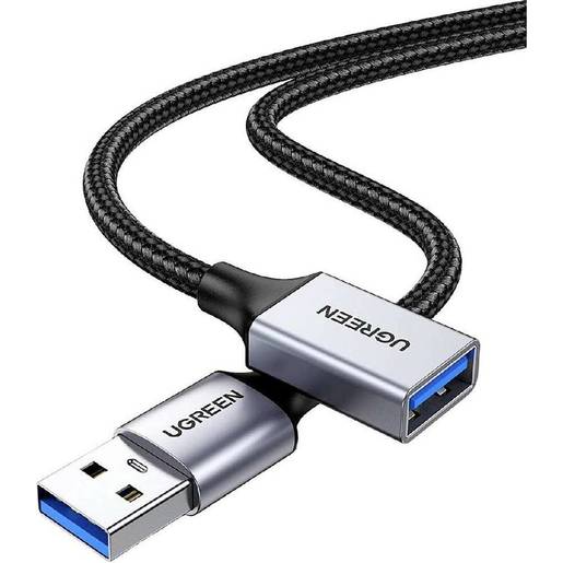 

Кабель USB 3.0(Am)-USB 3.0(Af), экранированный 2м, черный UGREEN US115 (10498), US115
