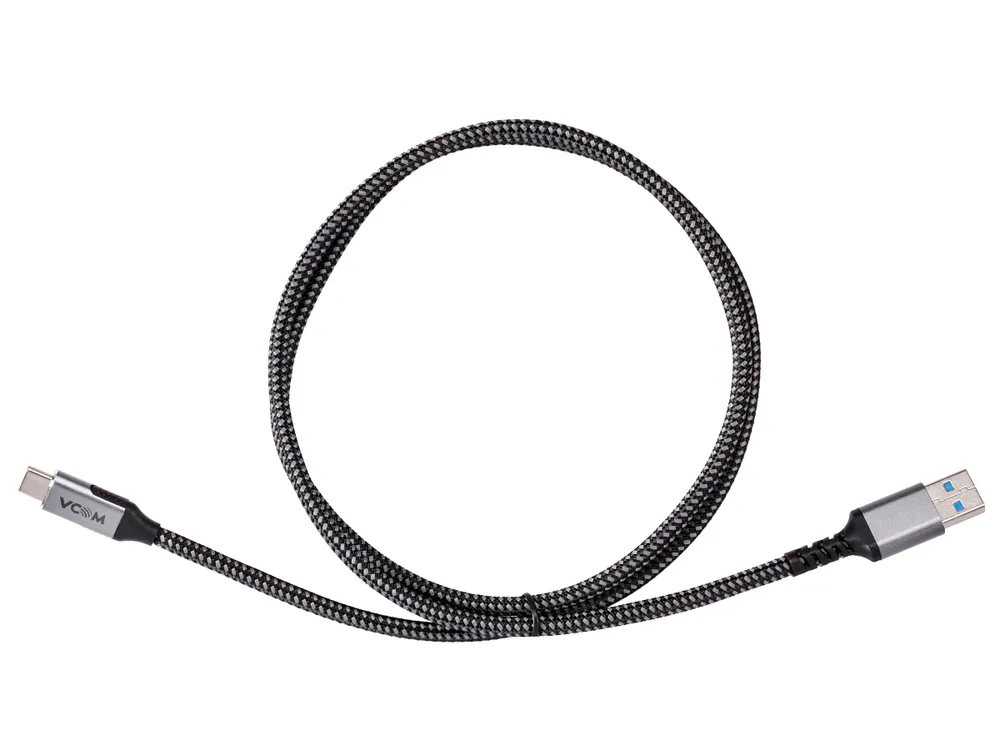 

Кабель USB-USB Type-C, экранированный, 3A 1м, серебристый VCOM (CU401M-1M)