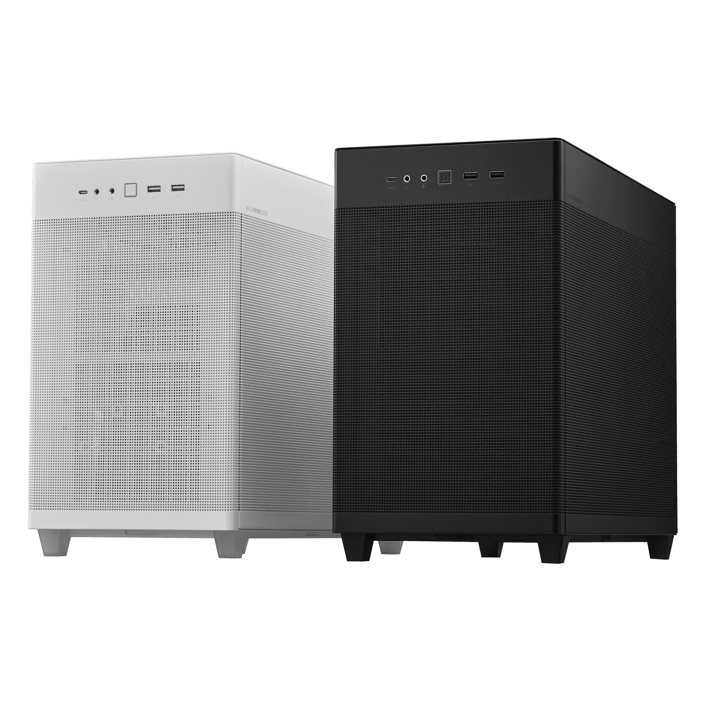 Корпус ASUS Prime AP201, mATX, Small Tower, 2xUSB 3.2, USB Type-C, белый, без БП (90DC00G3-B39000)