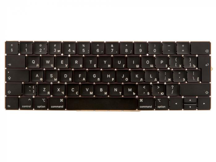 

Клавиатура для ноутбука Apple MacBook Pro 13 15 Retina Touch Bar A1706 A1707 Late 2016 Mid 2017, черный (850709), A1707