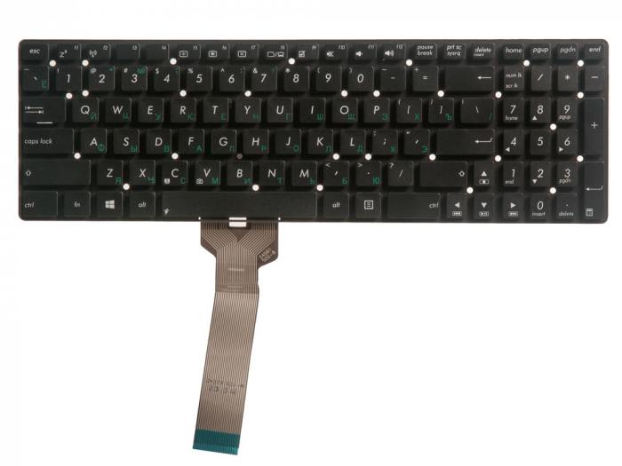 

Клавиатура для ноутбука Asus K55 K55V, черный (830682), OKNBO-6121RU