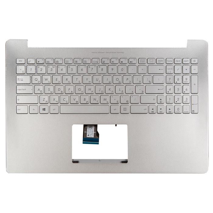 

Клавиатура для ноутбука Asus N501JW, серебристый (666454), 90NB0871-R31RU0
