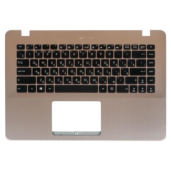 

Клавиатура для ноутбука Asus X442UA-1C, светло-бронзовый/черный (824935), 90NB0FJ3-R31RU0