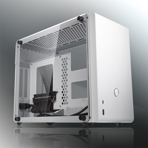 Корпус Raijintek OPHION EVO, Mini-ITX, Mini-Tower, USB 3.0, USB Type-C, белый, без БП (0R20B00151)