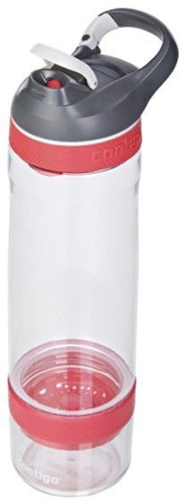 

Бутылка для воды Contigo Cortland Infuser, 0.72л, прозрачный/красный (2095014), Cortland Infuser