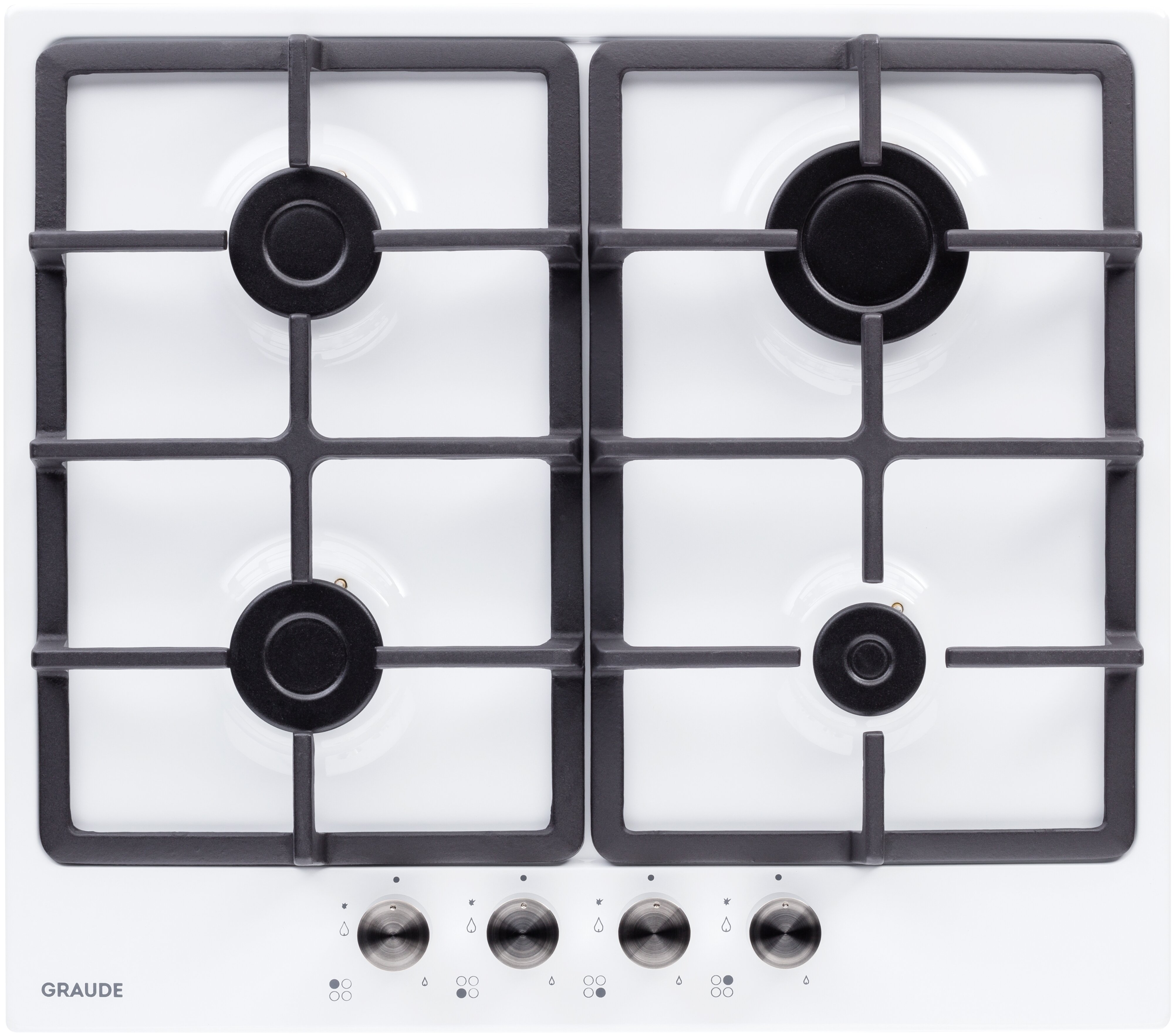

Газовая варочная панель Graude COMFORT GS 60.1 WM 4 конфорки, белый (GS 60.1 WM), GS 60.1 WM