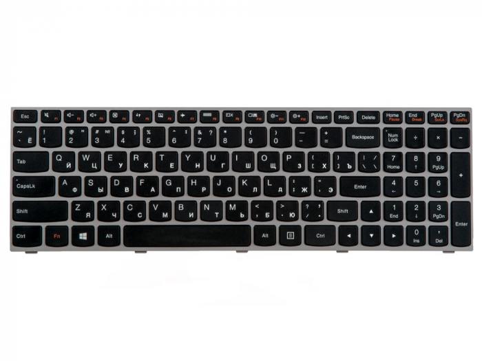 

Клавиатура для ноутбука Lenovo IdeaPad G50-30, G50-45, G50-70, G50-80, G70-70, G70-80, G5030, G5045, G5070, E50-70, M50-70, Z50-70, Z50-75, Z5070, Z5075, Z70-80, черная с серой рамкой (622963), 25214796