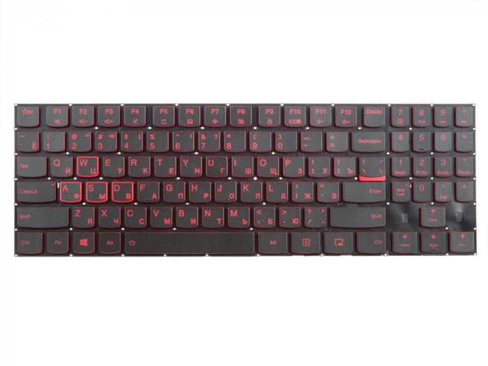 

Клавиатура для ноутбука Lenovo Legion Y520, y520-15ikb, Y720, y720-15ikb, R720, r720-15ikb, 15ikb, черный (599312), 80WK00J6RK