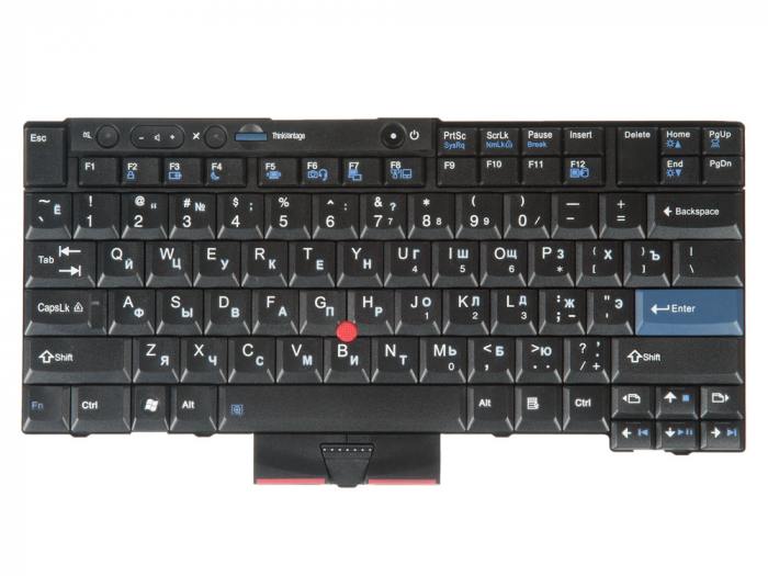 

Клавиатура для ноутбука Lenovo ThinkPad X220, T400s, T410s, T410, T420, T510, T510i, T520, T520i, W510, W520, черный (327984), 45N2229